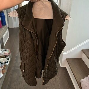 Olive green vest